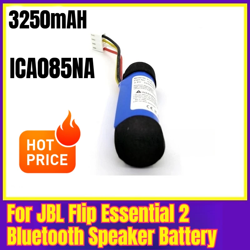 3250mAH ICA085NA for JBL Flip Essential 2 Bluetooth Speaker Battery
3250mAH ICA085NA for JBL Flip Essential 2 Bluetooth Speaker Battery