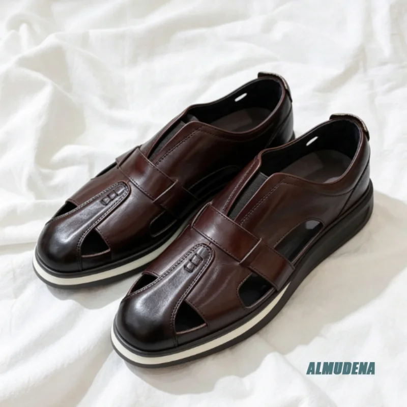 Street Style Men's Round Toe Sandals Breathable Hollow Cutout Leather Slip On Outdoor Trendy Versatile Summer Daily Casual Shoes
Street Style Men's Round Toe Sandals Breathable Hollow Cutout Leather Slip On Outdoor Trendy Versatile Summer Daily Casual Shoes