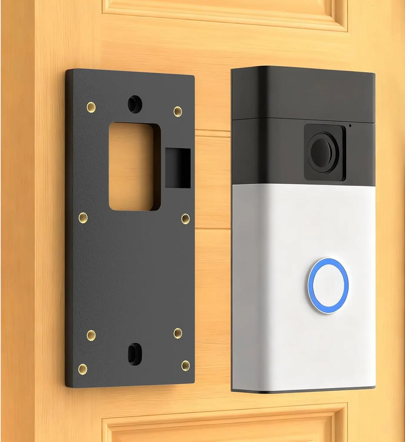 No-Drill Ring Doorbell Mount for Battery Doorbell (2nd-2024)/Plus/Pro, Video Doorbell(2nd-2020)/1/2/3/3 Plus/4 with Adhesive
No-Drill Ring Doorbell Mount for Battery Doorbell (2nd-2024)/Plus/Pro, Video Doorbell(2nd-2020)/1/2/3/3 Plus/4 with Adhesive