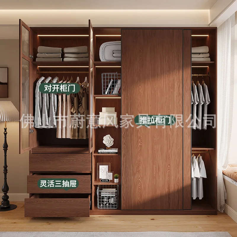 FAS grade oak solid wood sliding door wardrobe household bedroom small apartment glass door sliding door wardrobe
FAS grade oak solid wood sliding door wardrobe household bedroom small apartment glass door sliding door wardrobe
