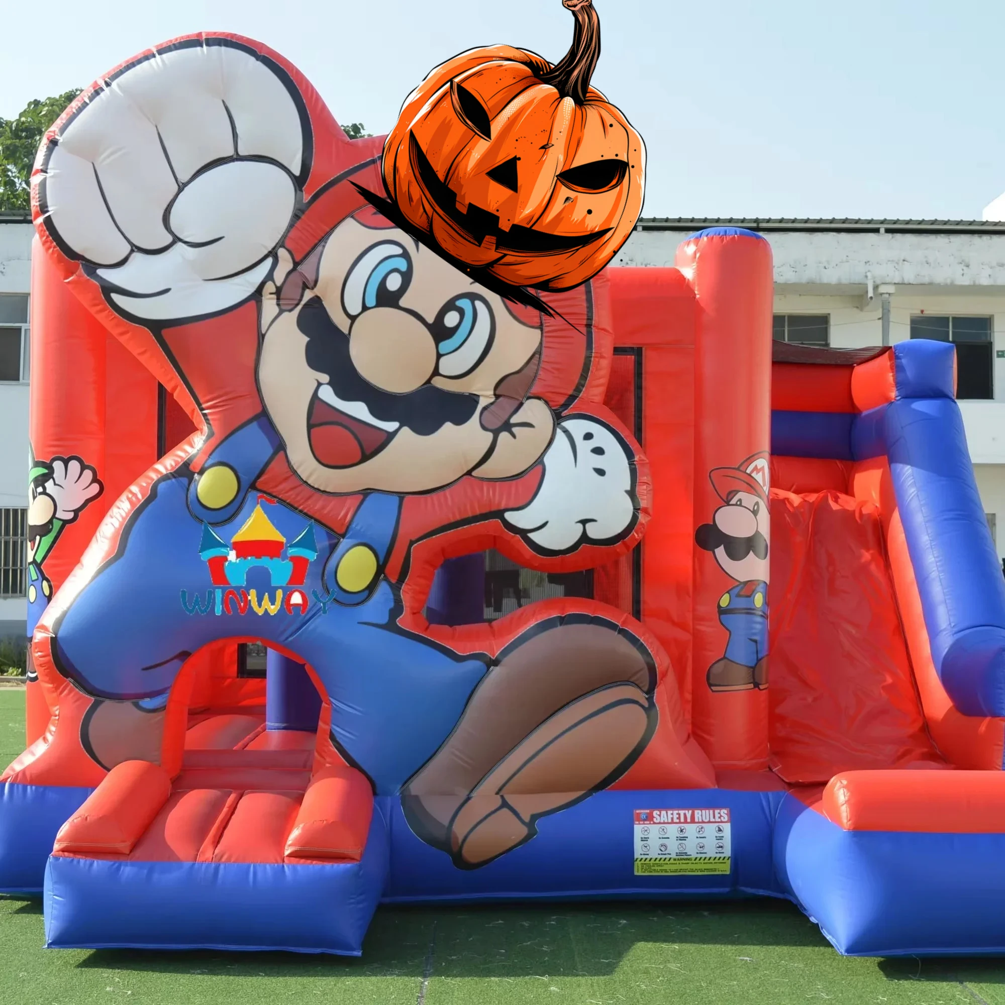 Замок Moonwalk Супер надувной замок Bounce House Brothers Надувной комбинированный замок для прыжков со горкой
Замок Moonwalk Супер надувной замок Bounce House Brothers Надувной комбинированный замок для прыжков со горкой