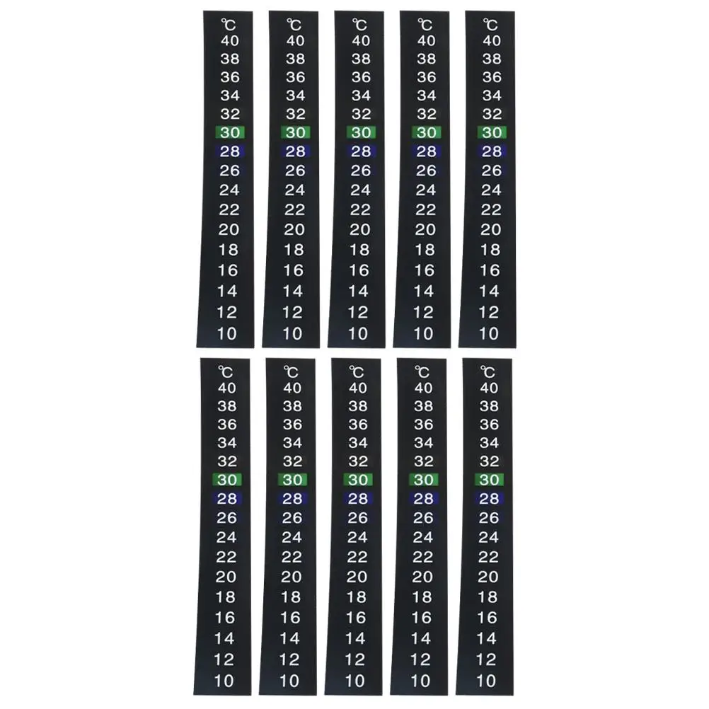 10 Pcs Indoor Thermometer Strip Special Liquid Crystal Fish Tank Sensing Temperature
10 Pcs Indoor Thermometer Strip Special Liquid Crystal Fish Tank Sensing Temperature