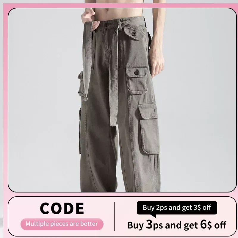 Japanese Workwear Pants Men's Spring and Autumn Trend Retro High Street Hip-hop Multiple Pockets Casual Floor Mop Pants
Japanese Workwear Pants Men's Spring and Autumn Trend Retro High Street Hip-hop Multiple Pockets Casual Floor Mop Pants