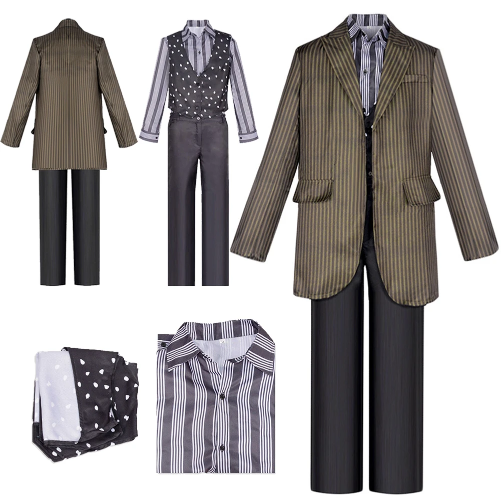 Sirius Black Cosplay Fantasy Full Set Magic Movie Cosplay Disguise Costume Coat Stripe Shirt Men Male Halloween Fantastia Suit
Sirius Black Cosplay Fantasy Full Set Magic Movie Cosplay Disguise Costume Coat Stripe Shirt Men Male Halloween Fantastia Suit