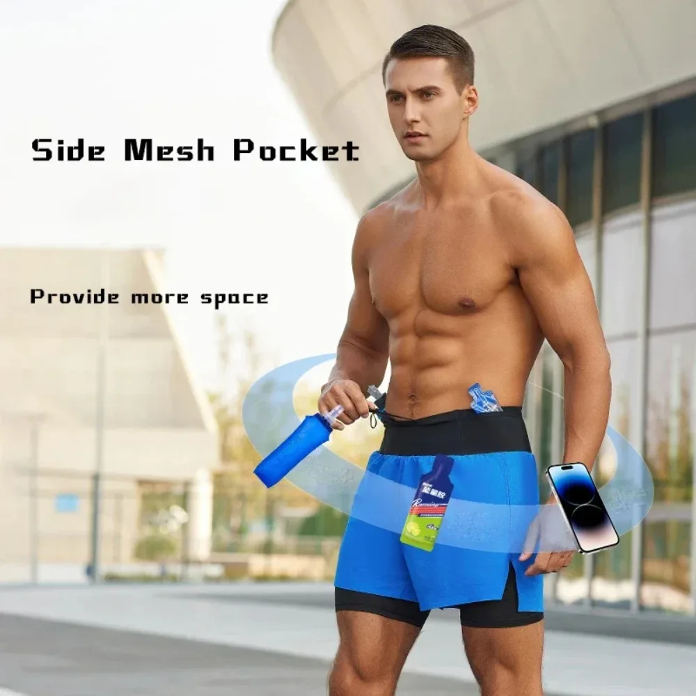 (S-2XL)Men Trail Running Shorts Double Layer Around Pocket Quick Dry Lightweight Marathon Racing Fitness Training Sport Shorts
(S-2XL)Men Trail Running Shorts Double Layer Around Pocket Quick Dry Lightweight Marathon Racing Fitness Training Sport Shorts