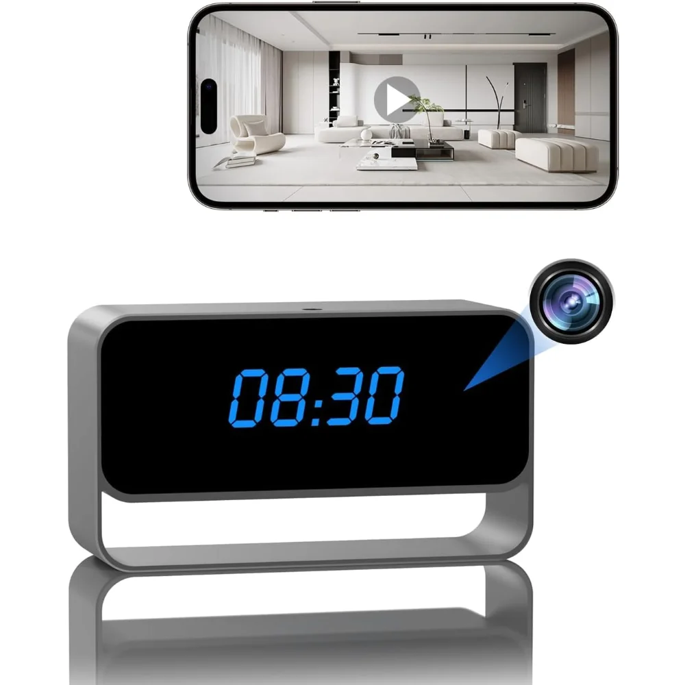 Clock Camera - Full HD 1080P Wireless Camera - WiFi Nanny Cam for Home Indoor Security - WiFi & Bluetooth Wall Clocks
Clock Camera - Full HD 1080P Wireless Camera - WiFi Nanny Cam for Home Indoor Security - WiFi & Bluetooth Wall Clocks