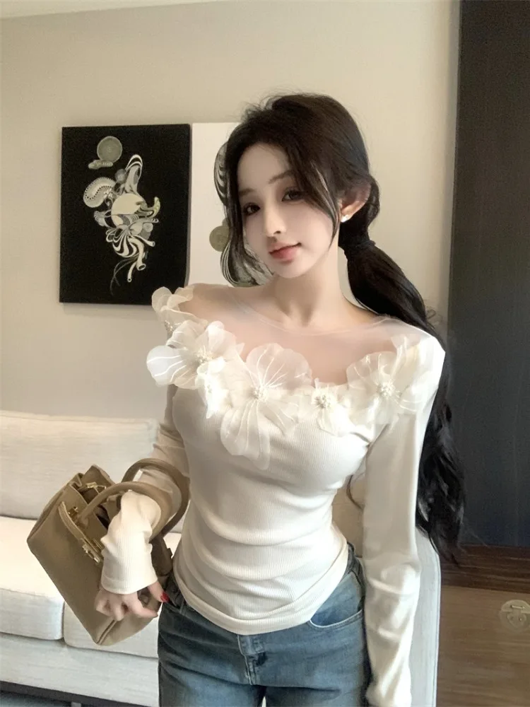 Slim Fit Long Sleeve Knitted Top Women's Early Autumn Style 3D Flower Design Fashionable Elegant Ladies' Knittedwear
Slim Fit Long Sleeve Knitted Top Women's Early Autumn Style 3D Flower Design Fashionable Elegant Ladies' Knittedwear
