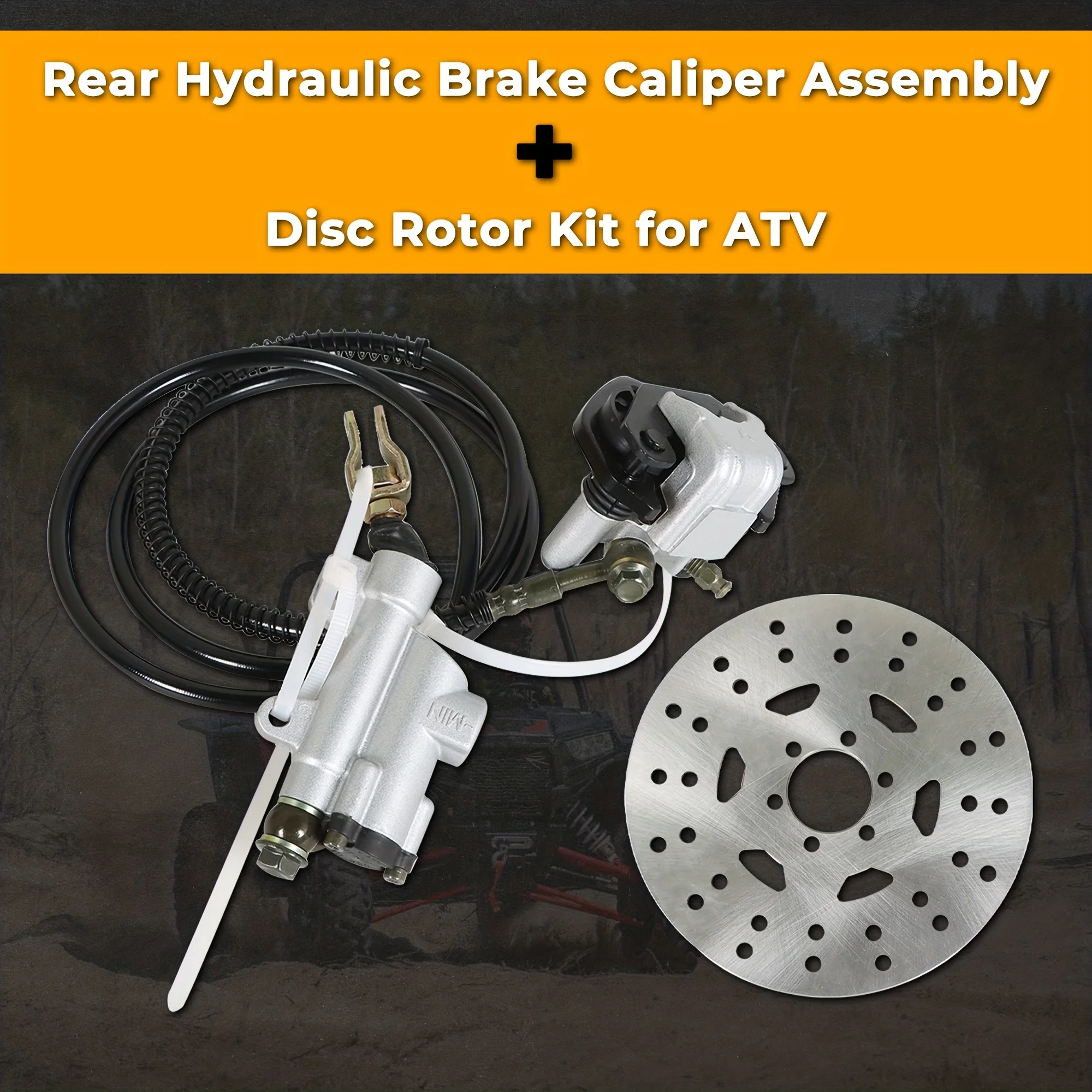 Rear Disc Brake Caliper System Disk Rotor Pads Compatible with Dirt Bike Quad Wheel ATV Go-Kart 150Cc 200Cc 250Cc Dune Buggy
Rear Disc Brake Caliper System Disk Rotor Pads Compatible with Dirt Bike Quad Wheel ATV Go-Kart 150Cc 200Cc 250Cc Dune Buggy