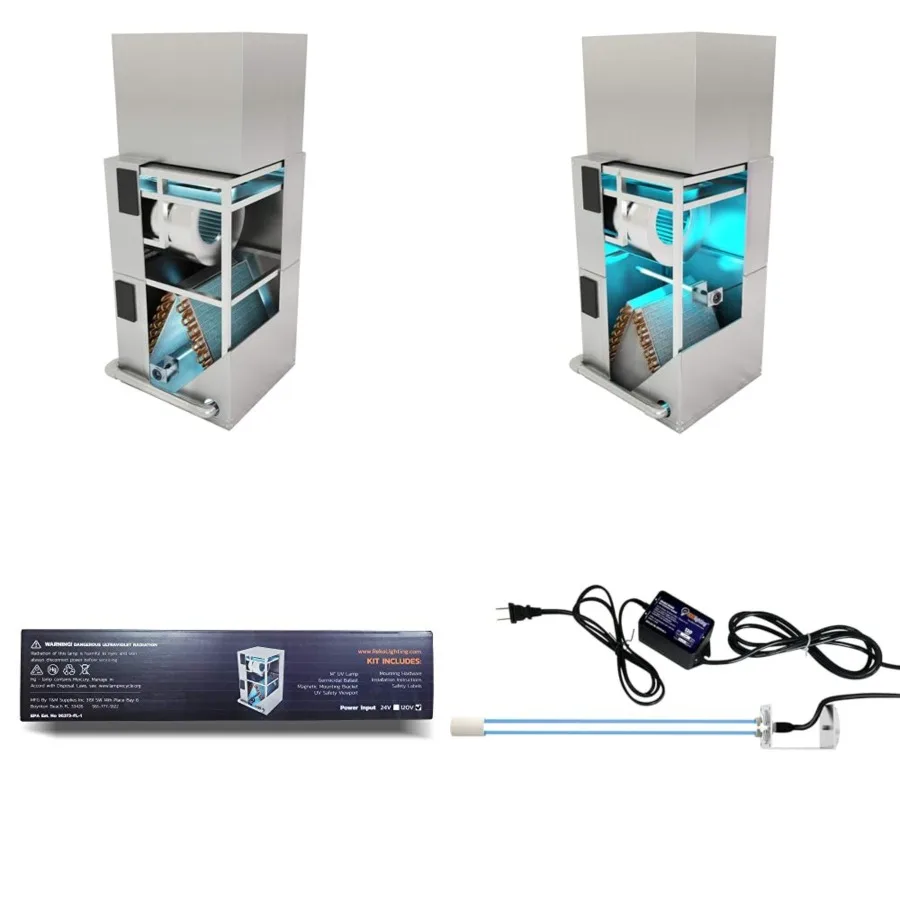 120-220v Power R600 UV Light Coil Cleaner for HVAC AC 14" Germicidal Bulb with Magnet
120-220v Power R600 UV Light Coil Cleaner for HVAC AC 14" Germicidal Bulb with Magnet