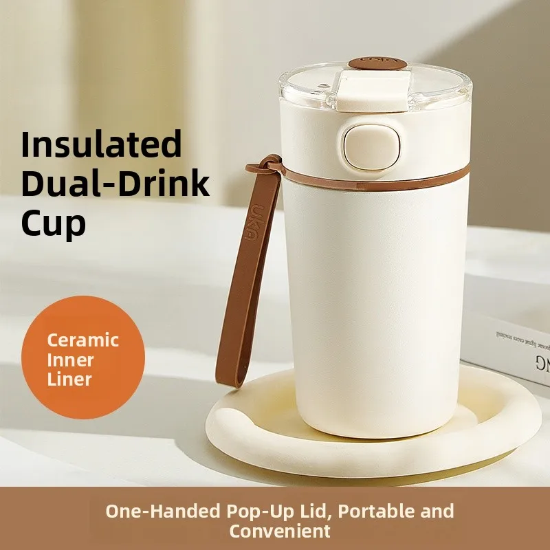 UKA Cerc Stainl Steel Inner Double Drink Thermal Cup Portable Anti Drop Coffee Brewing Cup Insulated Mug Easy Cleaning
UKA Cerc Stainl Steel Inner Double Drink Thermal Cup Portable Anti Drop Coffee Brewing Cup Insulated Mug Easy Cleaning