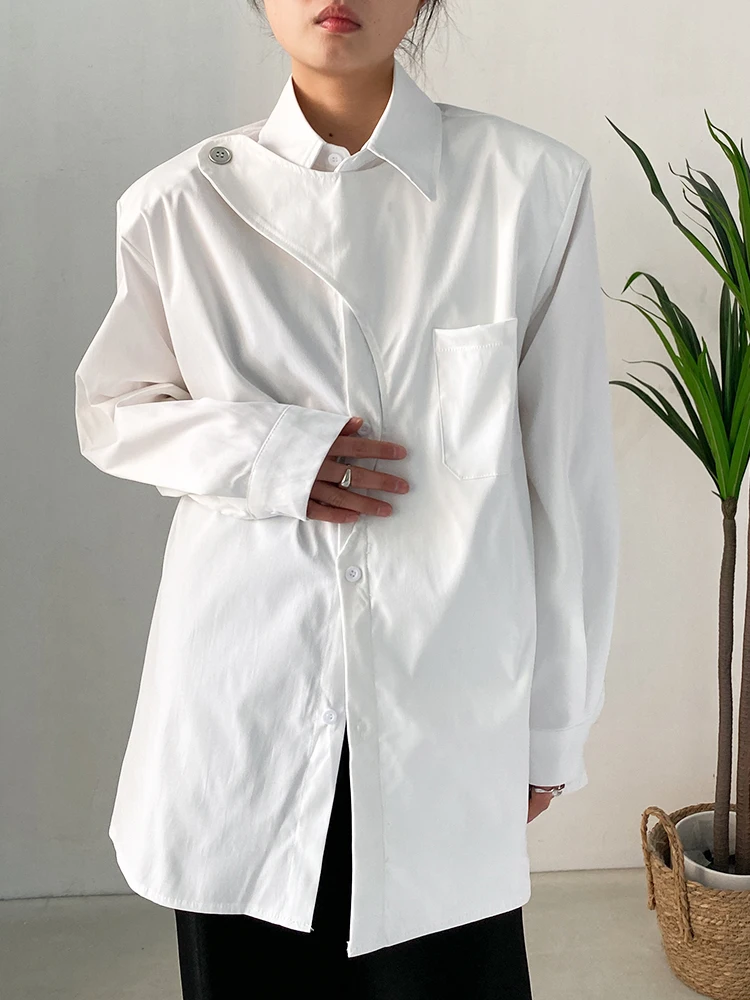 SuperAen Korean Shirt Asymmetric Stitching Design Casual Loose High-grade Street Fashion Oversize Shirt Women
SuperAen Korean Shirt Asymmetric Stitching Design Casual Loose High-grade Street Fashion Oversize Shirt Women