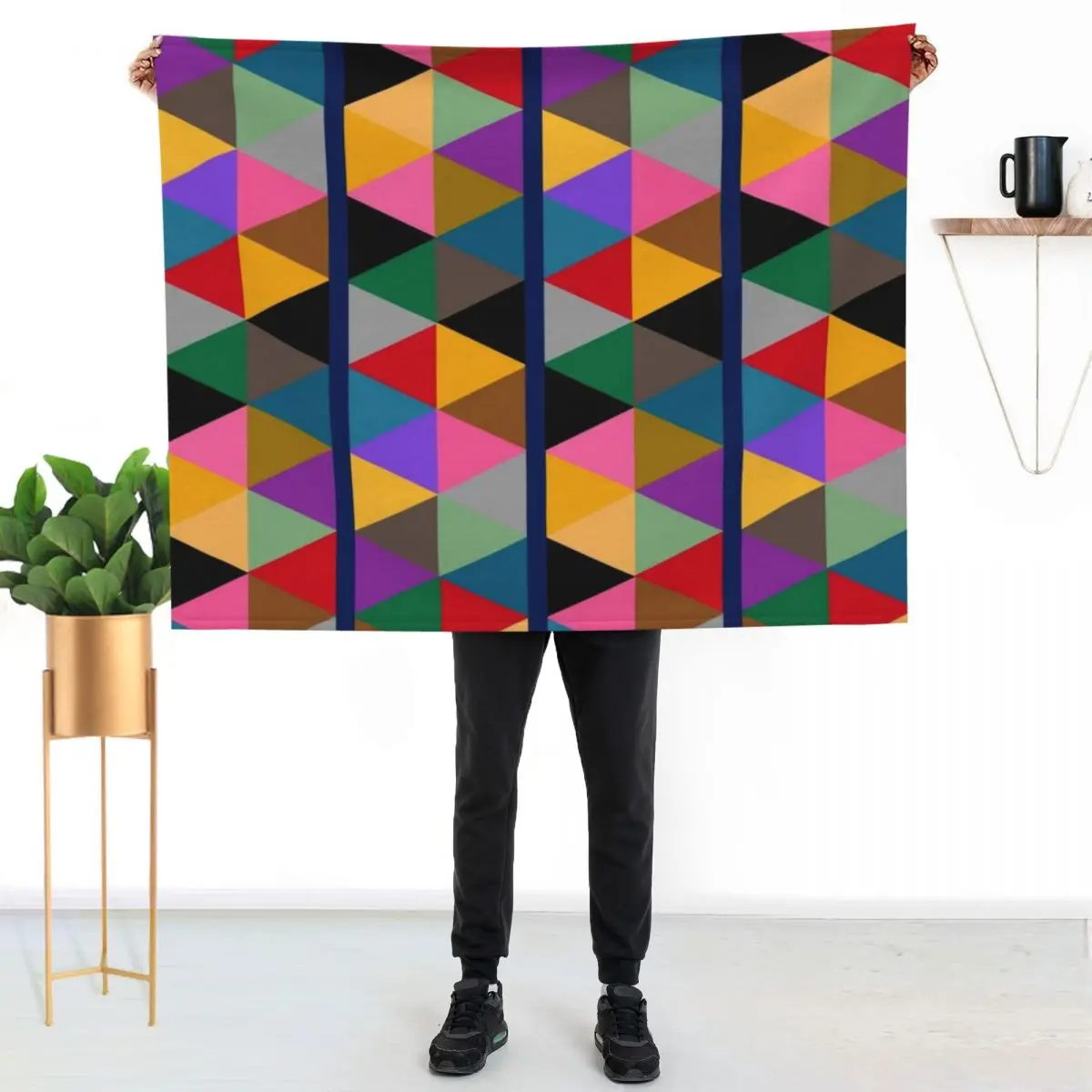 Geometric Bright Multi Colour Pattern Throw Blanket Cozy Light Blanket for Travel Camping Picnic
Geometric Bright Multi Colour Pattern Throw Blanket Cozy Light Blanket for Travel Camping Picnic