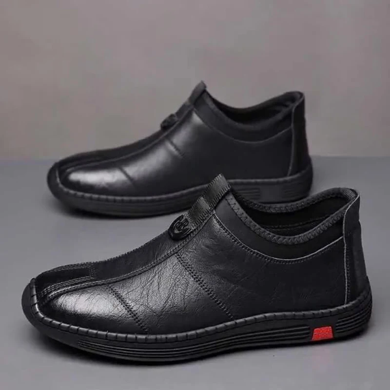 Men Trainers Solid Men Pu Leather Casual Shoes Men Casual Shoes Slip-on Flat Sports Shoes Fashion Soft Soled Travel Sneakers
Men Trainers Solid Men Pu Leather Casual Shoes Men Casual Shoes Slip-on Flat Sports Shoes Fashion Soft Soled Travel Sneakers