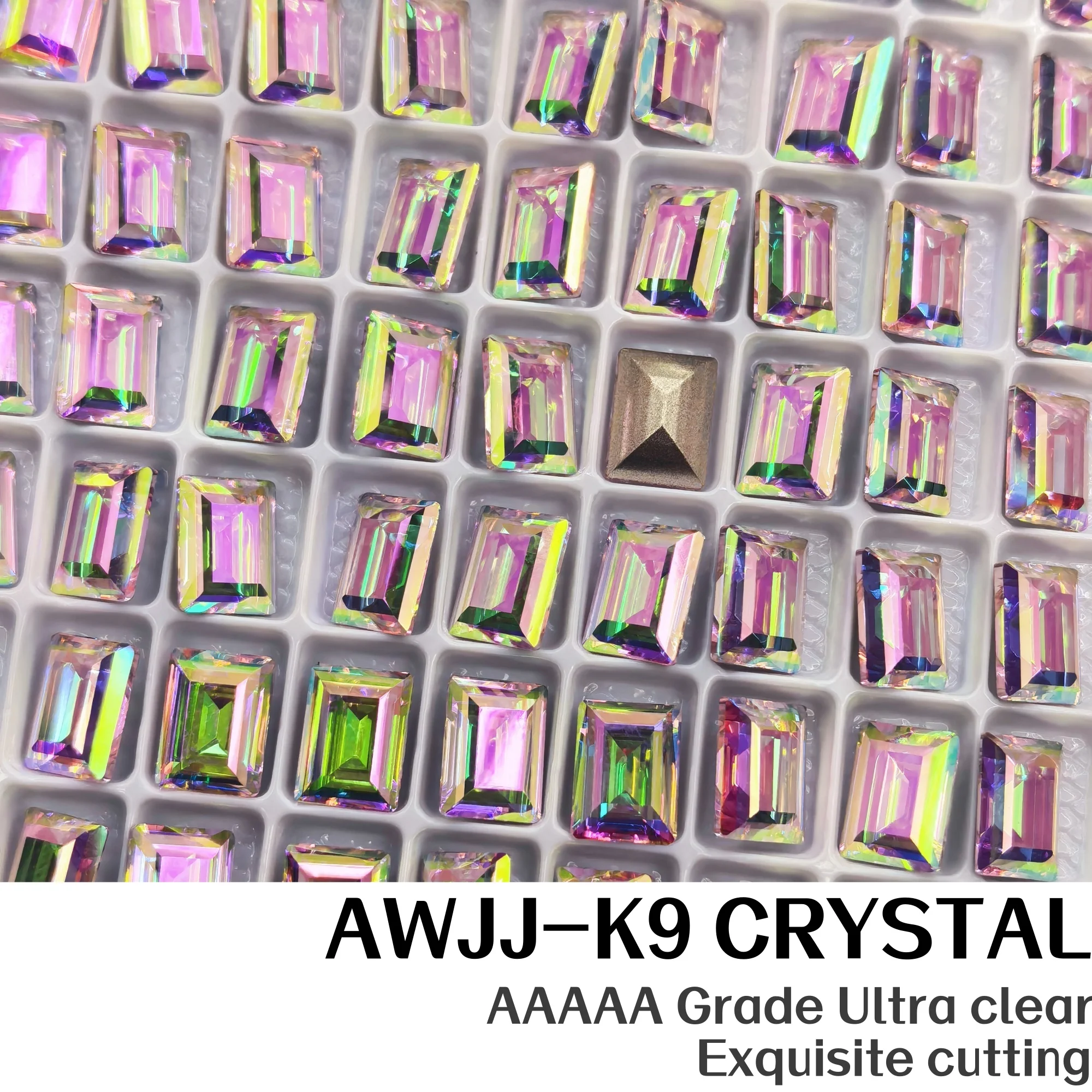 K9 Board Pack 6*8mm 5 Step Cut Rectangle Rhinestones Layered Facets 3D Hierarchical Crystal for Nail Art Jewelry Decor
K9 Board Pack 6*8mm 5 Step Cut Rectangle Rhinestones Layered Facets 3D Hierarchical Crystal for Nail Art Jewelry Decor