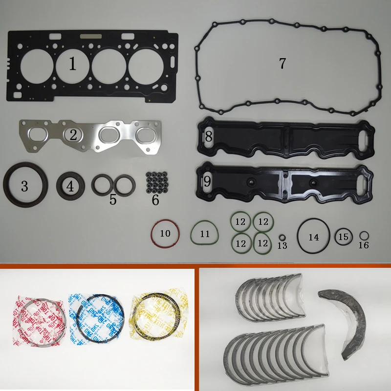 TU5JP4 N6A NFR NFU Full gasket kit main con rod bearing piston ring for Peugeot 206 207 308 Grand Paid Citroen C4 Berlingo 1.6L
TU5JP4 N6A NFR NFU Full gasket kit main con rod bearing piston ring for Peugeot 206 207 308 Grand Paid Citroen C4 Berlingo 1.6L