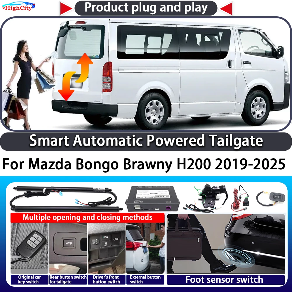 For Mazda Bongo Brawny H200 2019-2025 OEM Smart Automatic Powered Tailgate Key Control Trunk Lift Close Kit Power Tailgate
For Mazda Bongo Brawny H200 2019-2025 OEM Smart Automatic Powered Tailgate Key Control Trunk Lift Close Kit Power Tailgate
