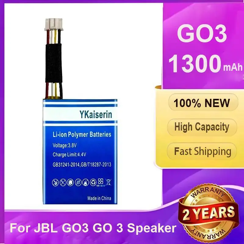 For Jbl GO3 GO 3 Speaker Portable Bluetooth Speaker Battery Replaceable Reliable Replacement 1300mAh
For Jbl GO3 GO 3 Speaker Portable Bluetooth Speaker Battery Replaceable Reliable Replacement 1300mAh