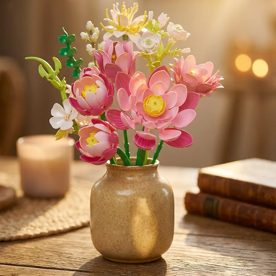 Everlasting Pink Lotus Set DIY Botanical Bouquet Home Office Decor Mothers Day and Valentines Day Gift
Everlasting Pink Lotus Set DIY Botanical Bouquet Home Office Decor Mothers Day and Valentines Day Gift