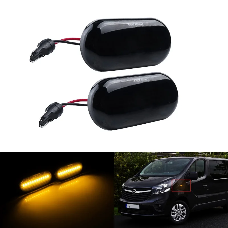 2x Black Lens Side Marker Indicator LED Repeater Light For Opel Vivaro Movano Dacia Duster Logan Nissan Kubistar Primastar X83
2x Black Lens Side Marker Indicator LED Repeater Light For Opel Vivaro Movano Dacia Duster Logan Nissan Kubistar Primastar X83