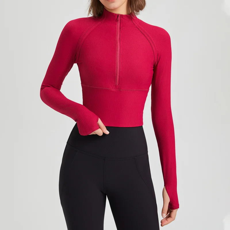 Quick Drying Slim Fit Half Zipper Yoga Suit Stand Up Collar Running Jacket For Casual Fitness Wear
Quick Drying Slim Fit Half Zipper Yoga Suit Stand Up Collar Running Jacket For Casual Fitness Wear
