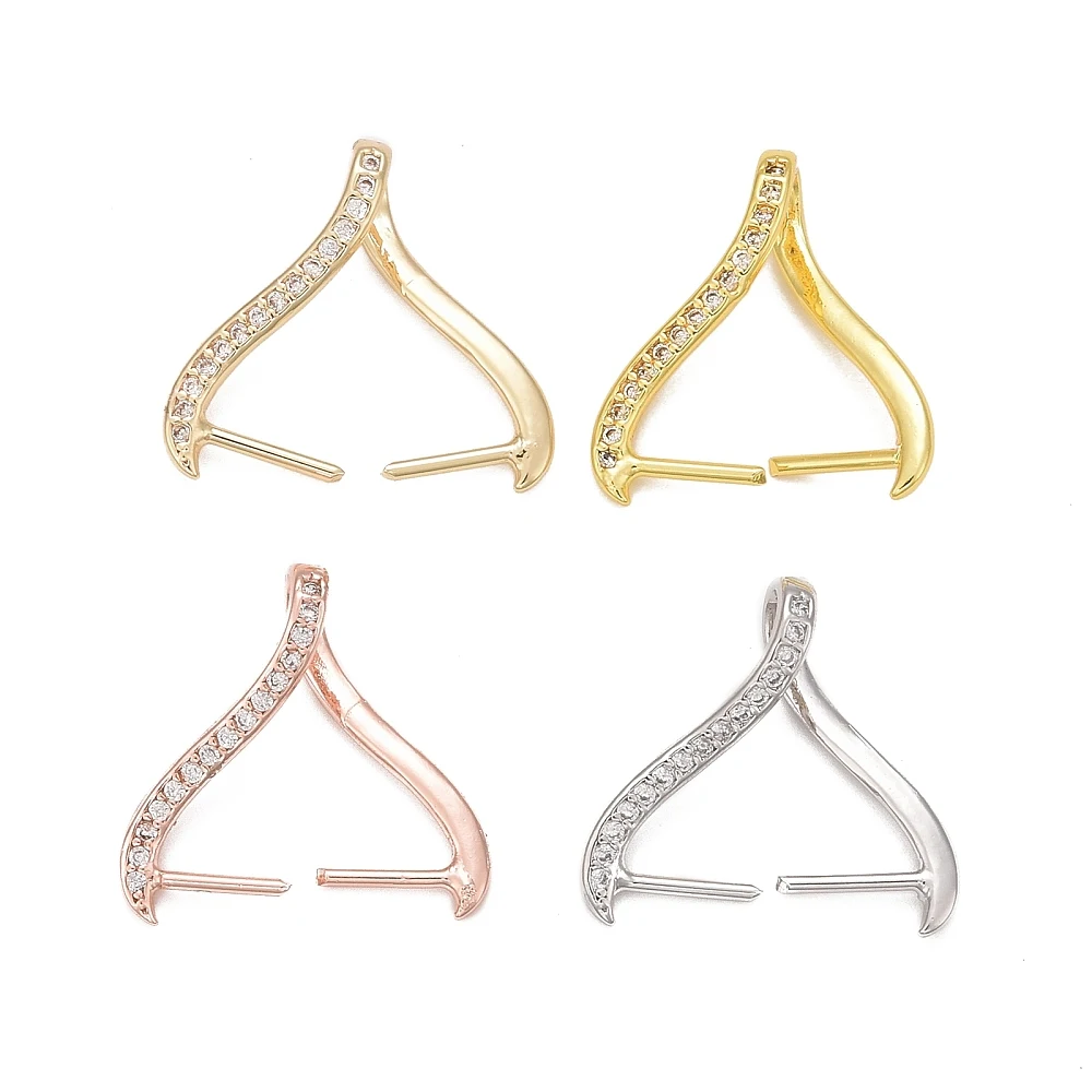 20pcs Rack Plating Brass Micro Pave Cubic Zirconia Ice Pick Pinch Bails Long-Lasting Plated Cadmium Free & Lead Free 18x20x5.5mm
20pcs Rack Plating Brass Micro Pave Cubic Zirconia Ice Pick Pinch Bails Long-Lasting Plated Cadmium Free & Lead Free 18x20x5.5mm