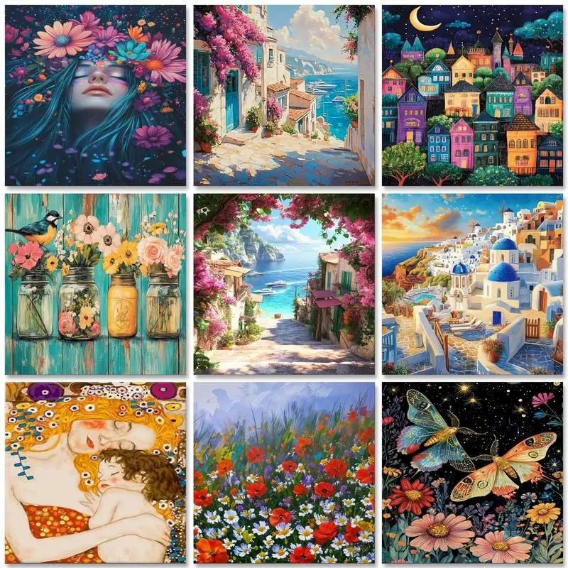 CHENISTORY Abstract Flowers Painting by numbers Kits Canvas painting Landscape Pictures by numbers Handpainted art Home decor
CHENISTORY Abstract Flowers Painting by numbers Kits Canvas painting Landscape Pictures by numbers Handpainted art Home decor