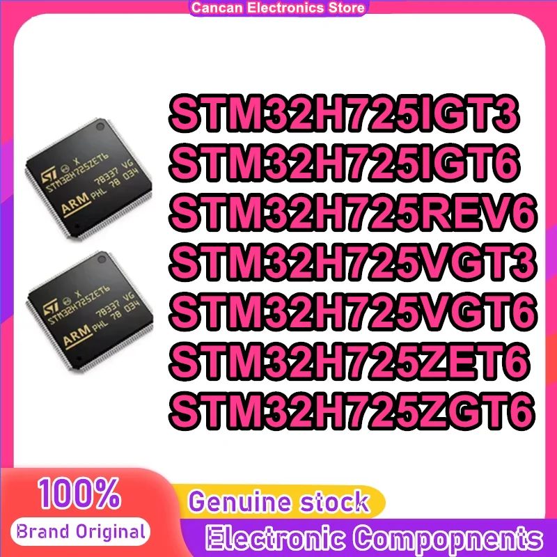STM32H725IGT3 STM32H725IGT6 STM32H725REV6 STM32H725VGT3 STM32H725VGT6 STM32H725ZET6 STM32H725ZGT6 IC Chip 100% New Original
STM32H725IGT3 STM32H725IGT6 STM32H725REV6 STM32H725VGT3 STM32H725VGT6 STM32H725ZET6 STM32H725ZGT6 IC Chip 100% New Original