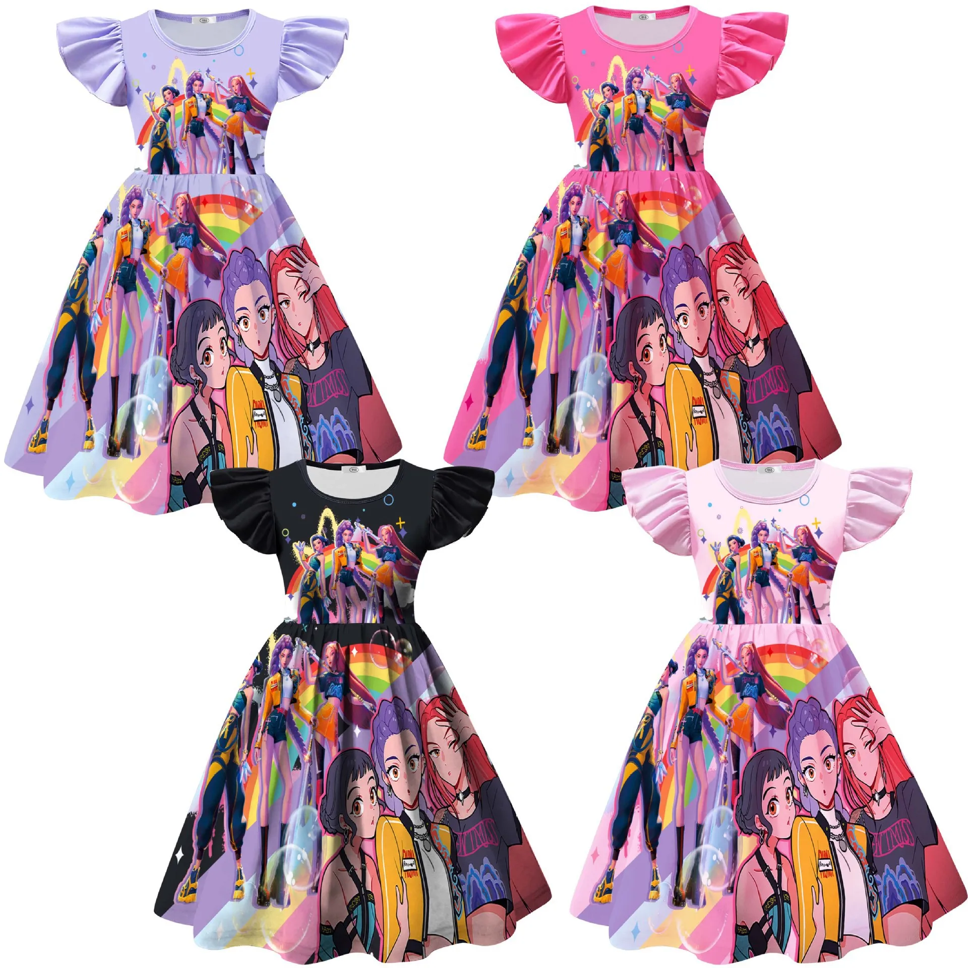 Kpop Demon Hunters Idol Zoey Costume Rumi Mira Cosplay Dress for Girls Kids Party Clothes Halloween Carnival Party Fancy Dress
Kpop Demon Hunters Idol Zoey Costume Rumi Mira Cosplay Dress for Girls Kids Party Clothes Halloween Carnival Party Fancy Dress 