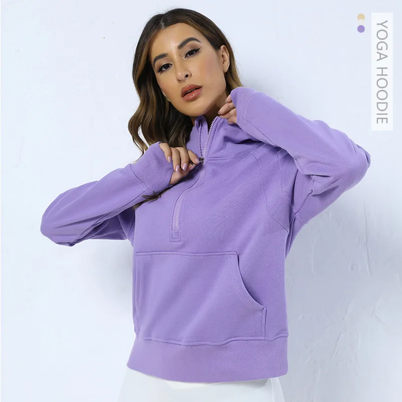 Autumn Winter New Hoodie Outdoor Running Casual Clothes Half Zipper Sports Sweatshirt Women's Fleece-lined Warm Yoga Clothes
Autumn Winter New Hoodie Outdoor Running Casual Clothes Half Zipper Sports Sweatshirt Women's Fleece-lined Warm Yoga Clothes