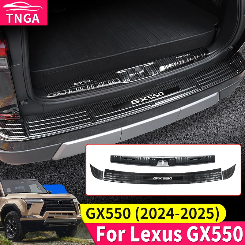 For Lexus GX550 GX550h Internal and External Rear guard plate Interior Upgraded Trunk Decorative strip Modification Accessories
For Lexus GX550 GX550h Internal and External Rear guard plate Interior Upgraded Trunk Decorative strip Modification Accessories