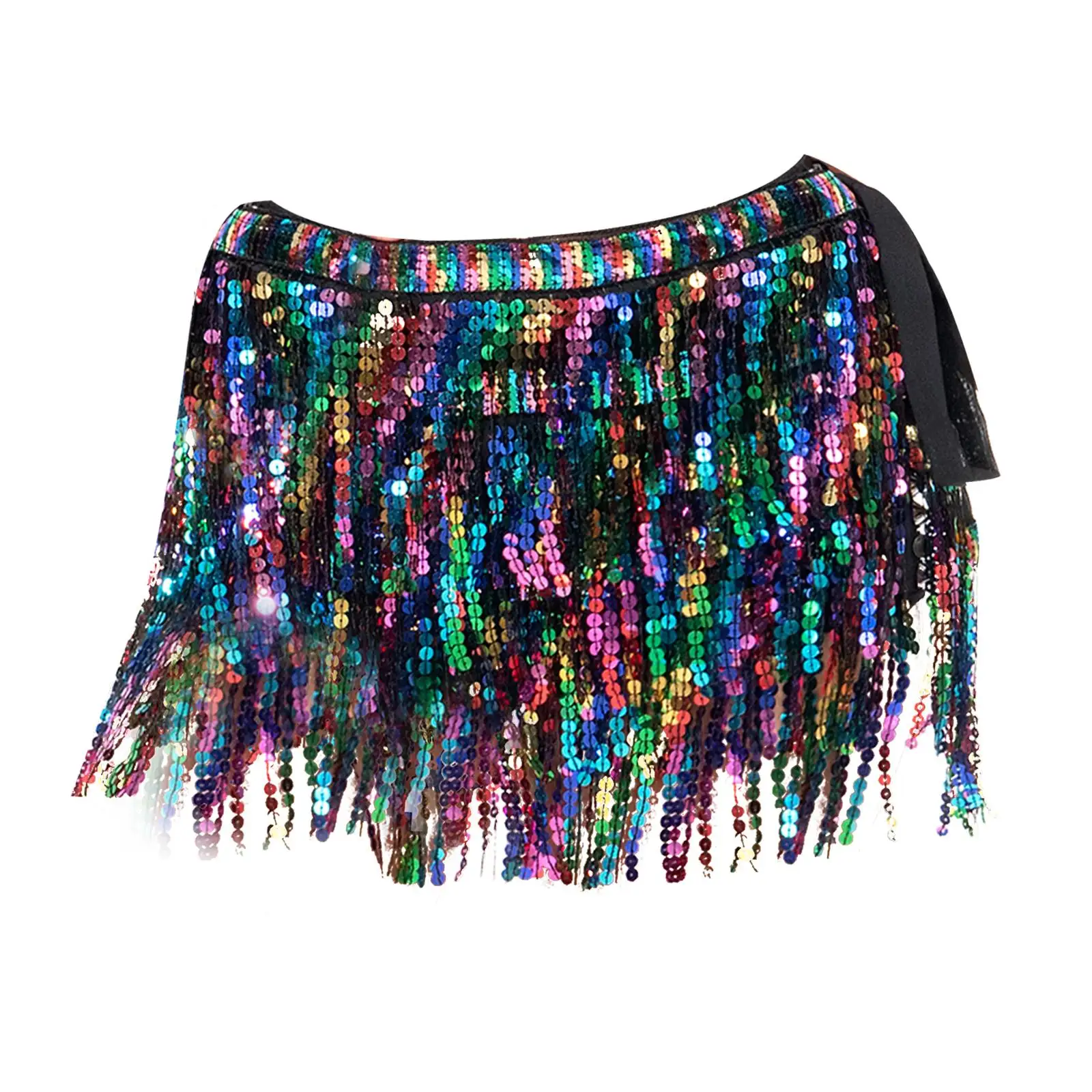 Women Belly Dance Hip Skirt Sequin Wrap Party Fashion Tassel Scarf Belt for Festival
Women Belly Dance Hip Skirt Sequin Wrap Party Fashion Tassel Scarf Belt for Festival