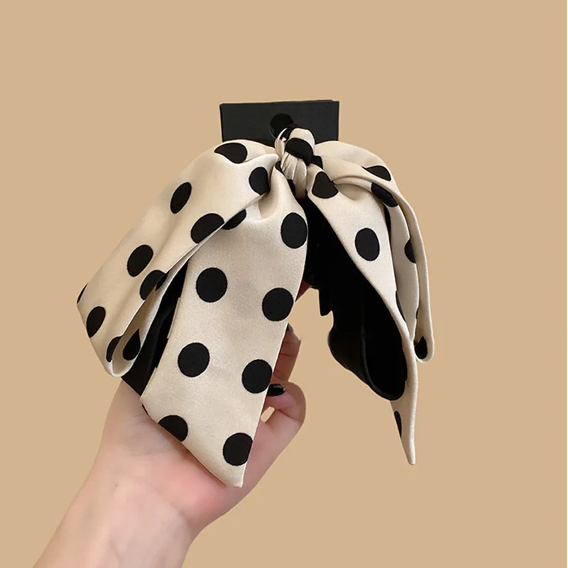 Half Up Ponytail Hair Claw Polka Dot Bow Ribbon Elegant Back of Head Shark Clip for Messy Bun Premium Quality
Half Up Ponytail Hair Claw Polka Dot Bow Ribbon Elegant Back of Head Shark Clip for Messy Bun Premium Quality