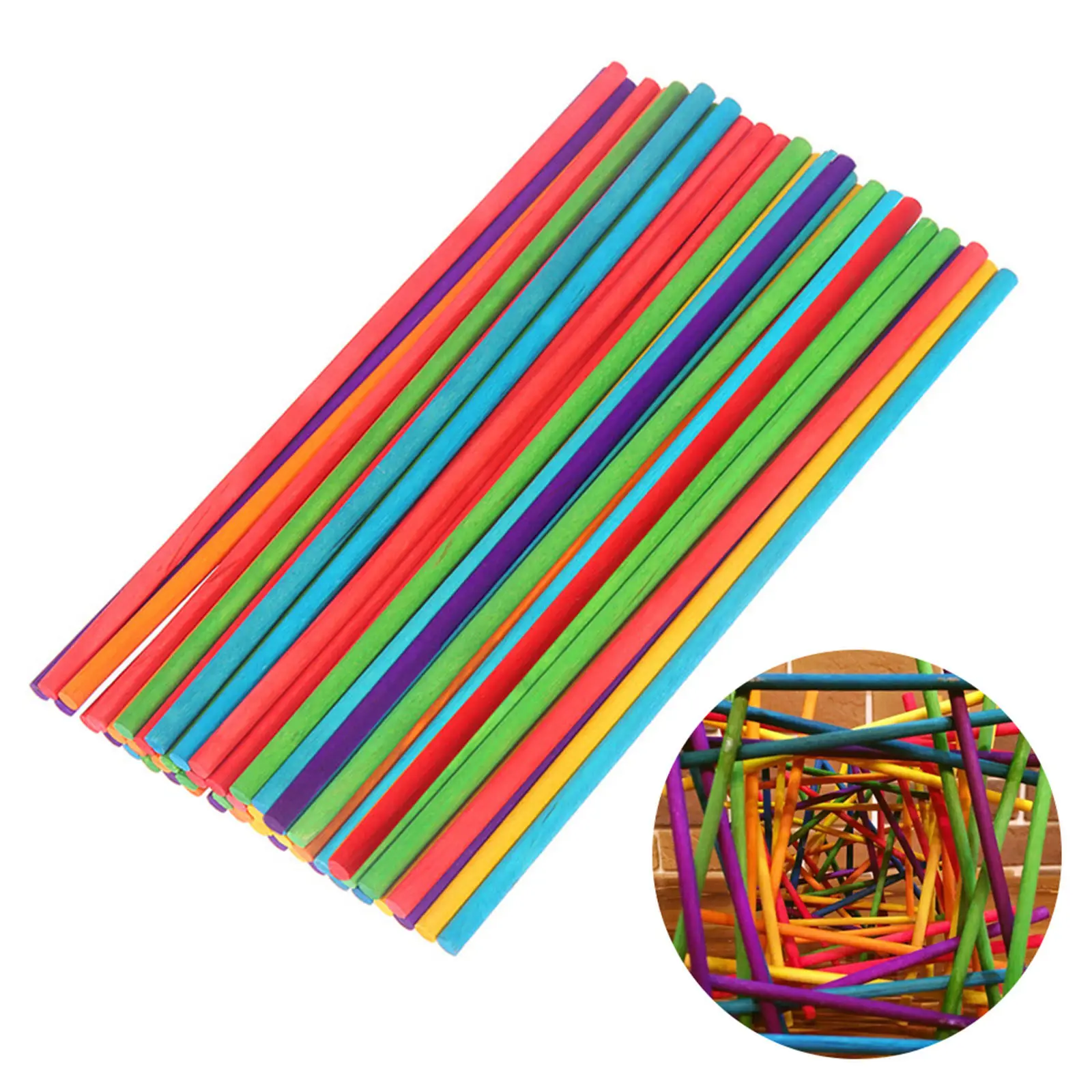 100Pcs Natural Colorful Wooden Craft Sticks Bright Colors for Kids DIY Painting Sculpture Collage Educational Activity
100Pcs Natural Colorful Wooden Craft Sticks Bright Colors for Kids DIY Painting Sculpture Collage Educational Activity
