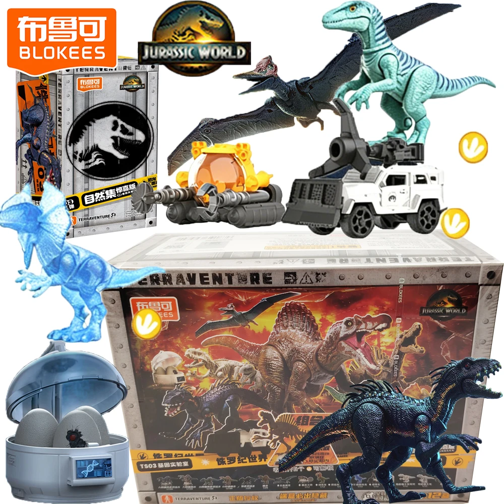 New BLOKEES Original Jurassic World Blind Box Surprise Version Cartoon Articulated Model High Quality Movable Toys Holiday Gifts
New BLOKEES Original Jurassic World Blind Box Surprise Version Cartoon Articulated Model High Quality Movable Toys Holiday Gifts