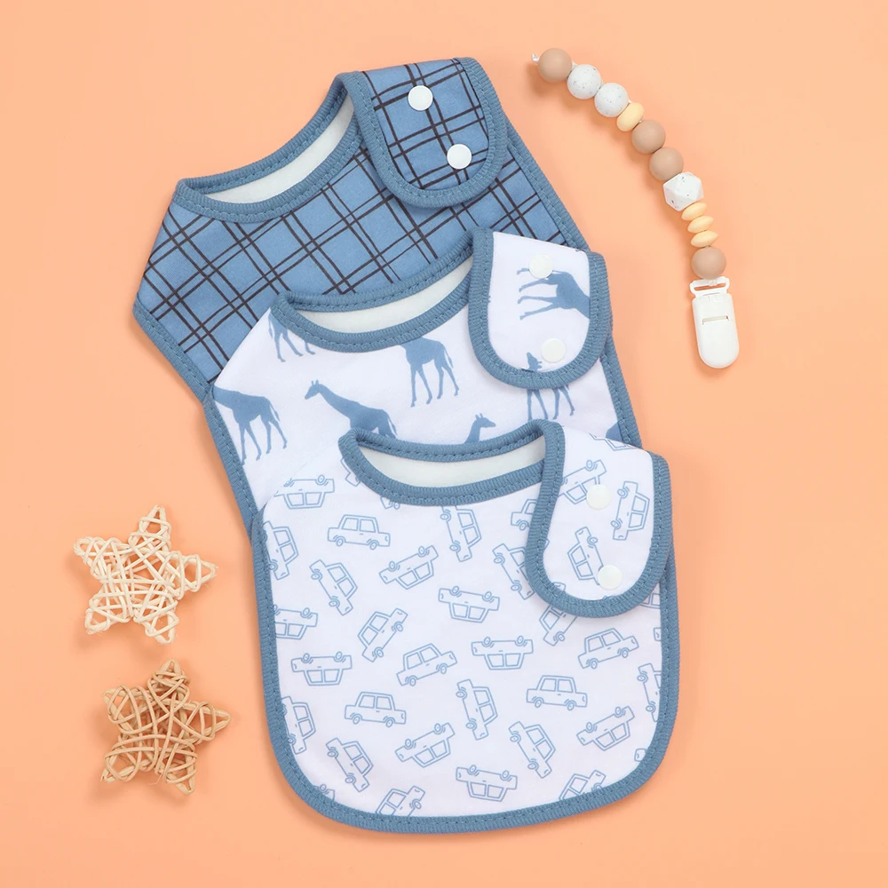 Набор из 3 милых нагрудников для мальчиков, очень мягкие, впитывающие, с регулируемыми застежками, гипоаллергенные (с принтом «Машинки»)
Набор из 3 милых нагрудников для мальчиков, очень мягкие, впитывающие, с регулируемыми застежками, гипоаллергенные (с принтом «Машинки»)