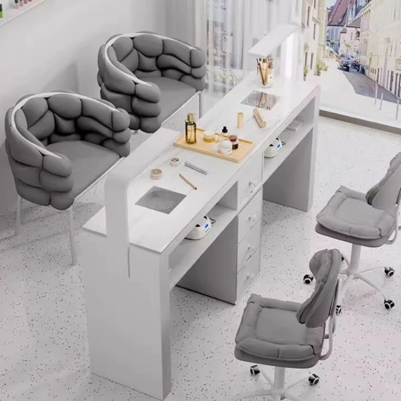 Design Chair Nail Desk Workstation Professional Reception White Nail Desk Dust Collector Mesa De Manicura Salon Furniture
Design Chair Nail Desk Workstation Professional Reception White Nail Desk Dust Collector Mesa De Manicura Salon Furniture