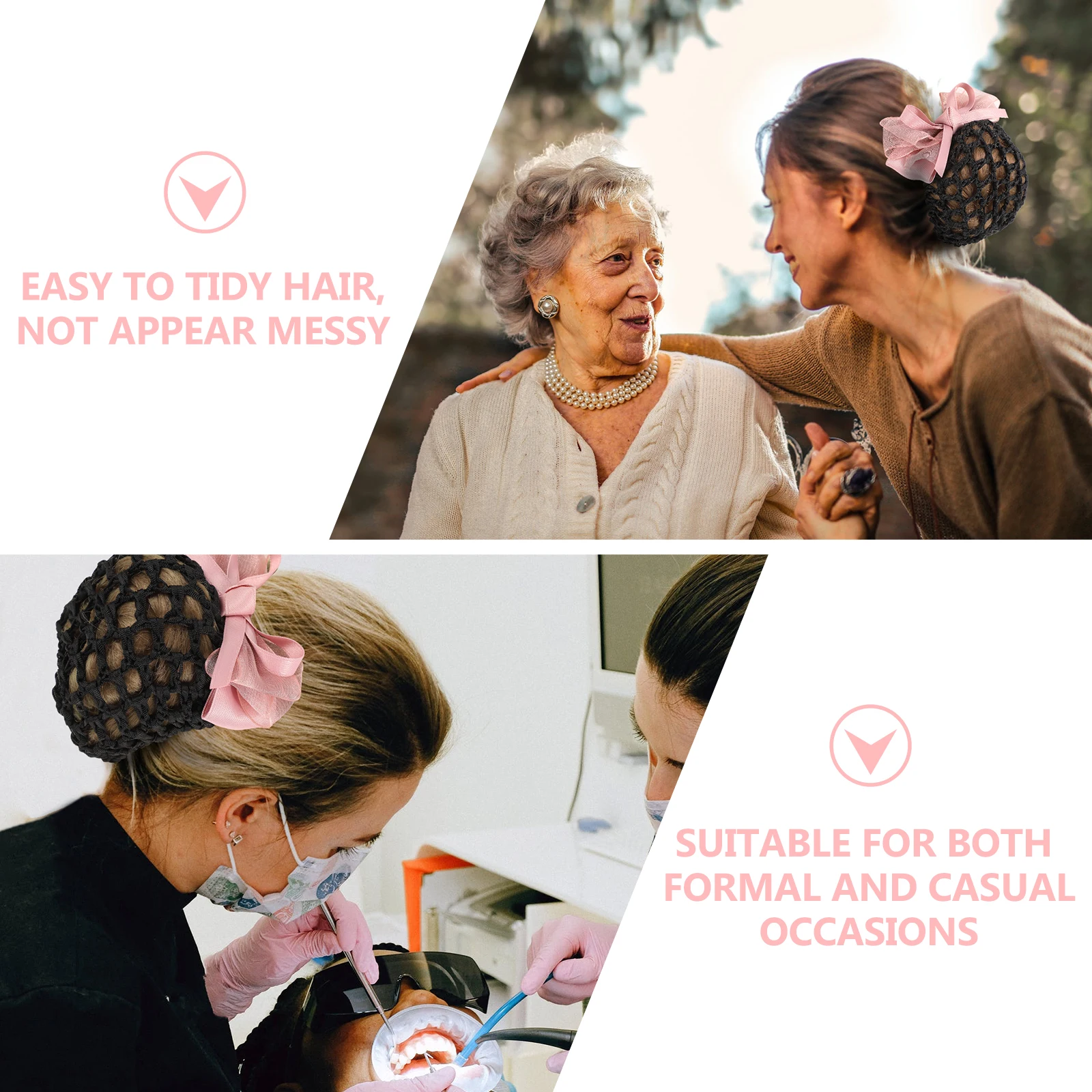 Professional Head Flower Mesh Snood Headdress Women Hair Accessory Pink Organza Bow Hairstyle Cover Work Nurse Air Hostess Bank
Professional Head Flower Mesh Snood Headdress Women Hair Accessory Pink Organza Bow Hairstyle Cover Work Nurse Air Hostess Bank