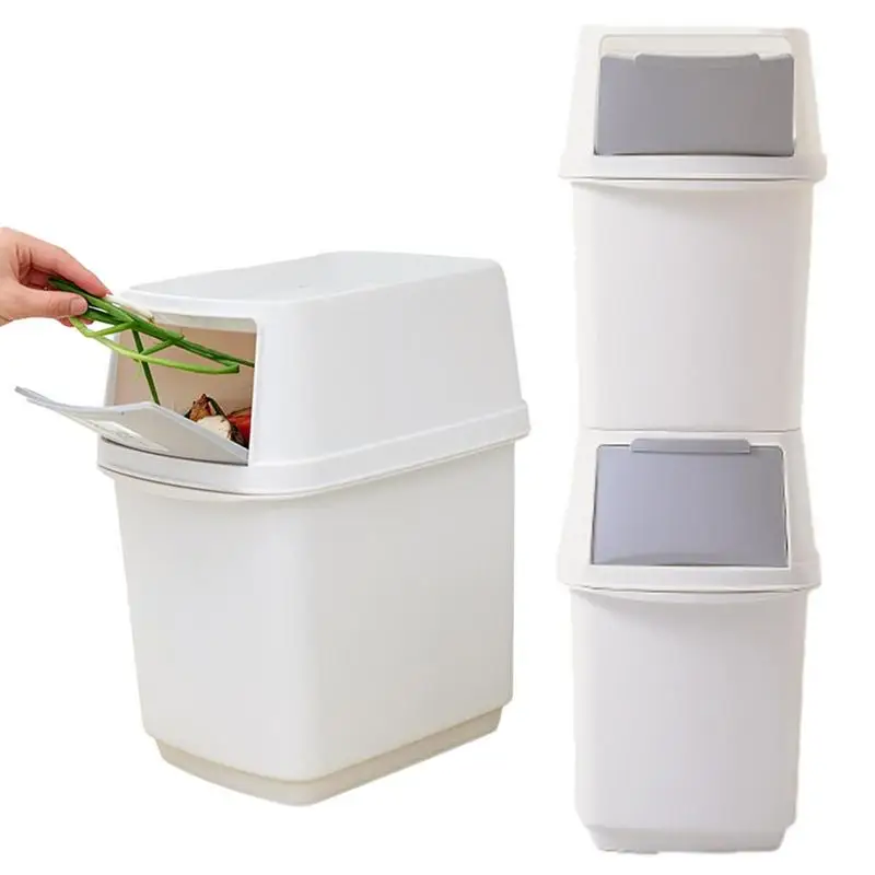 Kitchen Trash Can Multifunctional Garbage Can With Non Slip Handle 15L Large Capacity Stackable For Kitchen Restaurant hotel
Kitchen Trash Can Multifunctional Garbage Can With Non Slip Handle 15L Large Capacity Stackable For Kitchen Restaurant hotel