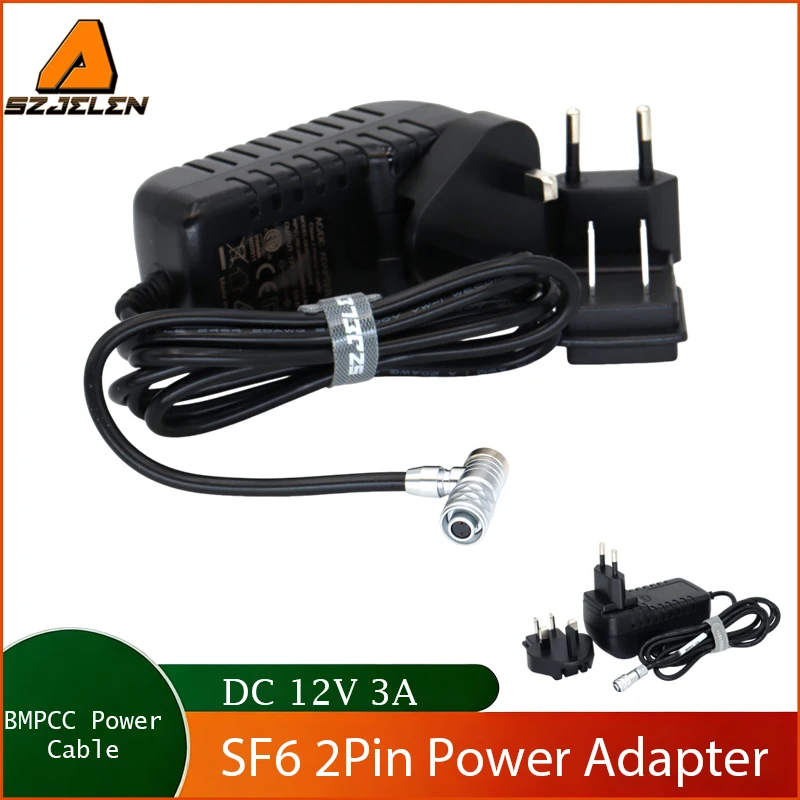 For Blackmagic Pocket Cinema Camera BMPCC 4K/6K Camera Power Adapter Weipu 2 Pin Female Output 12V 3A Cable for EU US UK
For Blackmagic Pocket Cinema Camera BMPCC 4K/6K Camera Power Adapter Weipu 2 Pin Female Output 12V 3A Cable for EU US UK