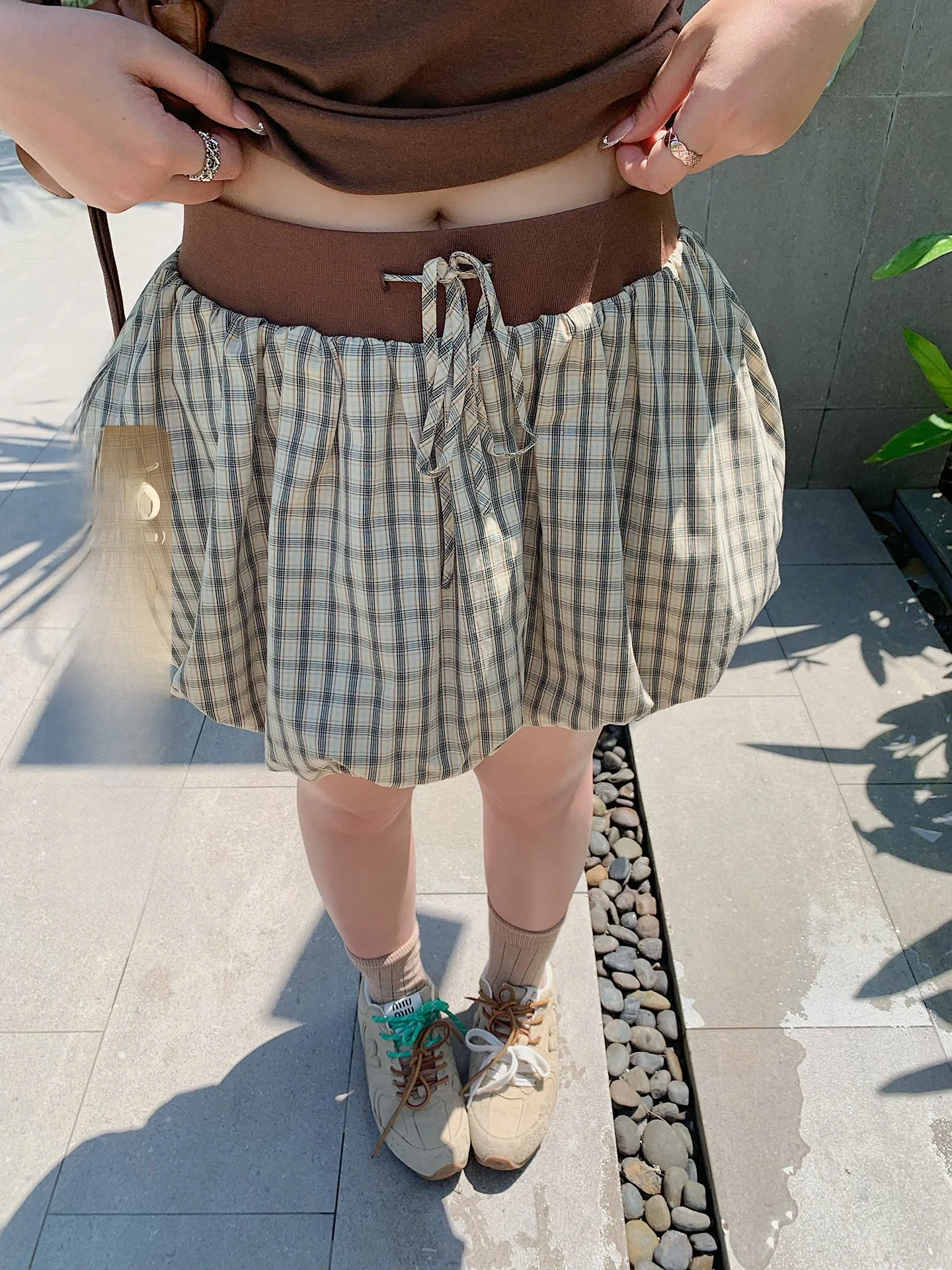 Herwear Fashionable plus Size Women's Plaid Bloomer Short Skirt High Waist Commuter Style Elegant Feeling Flower Print Skirts
Herwear Fashionable plus Size Women's Plaid Bloomer Short Skirt High Waist Commuter Style Elegant Feeling Flower Print Skirts