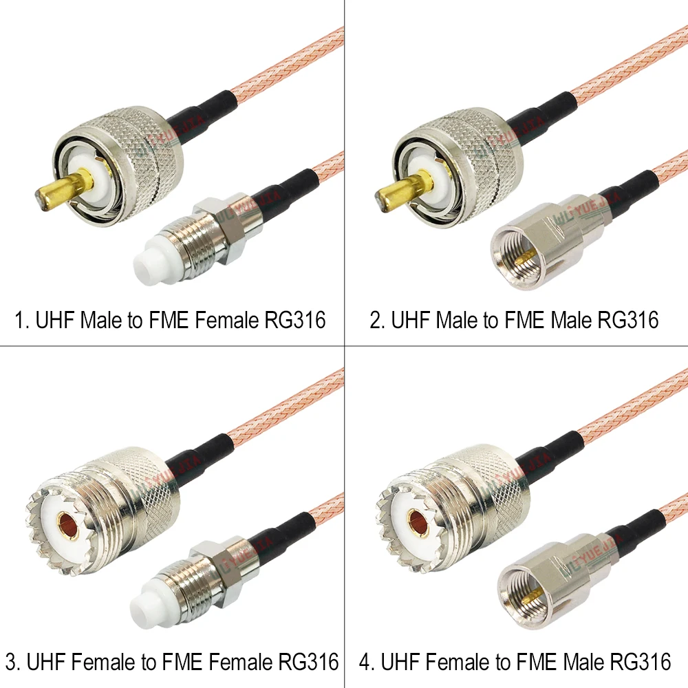 1Pcs SL16 UHF to FME Connector RG316 Cable SO239 PL259 UHF Male Plug Female Jack to FME Male Female Jack RG-316 RF Coaxial Cable
1Pcs SL16 UHF to FME Connector RG316 Cable SO239 PL259 UHF Male Plug Female Jack to FME Male Female Jack RG-316 RF Coaxial Cable