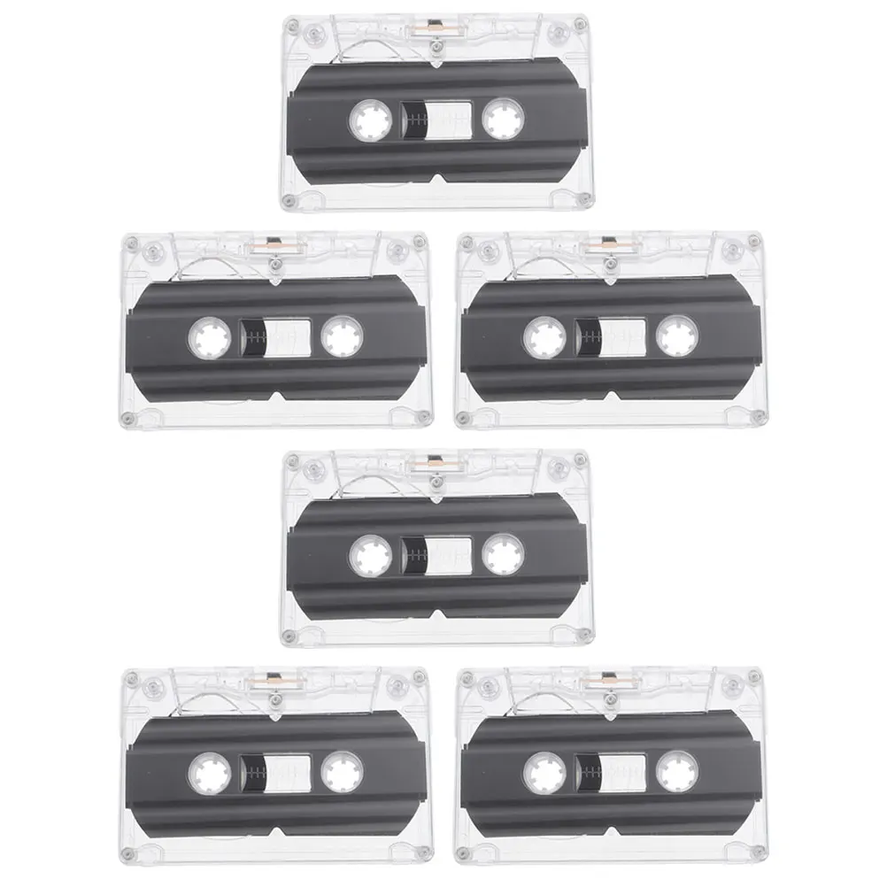 6 Pcs Audio Tape Blank Cassette for Recording Recordable Tapes Magnetic Small Empty Box
6 Pcs Audio Tape Blank Cassette for Recording Recordable Tapes Magnetic Small Empty Box