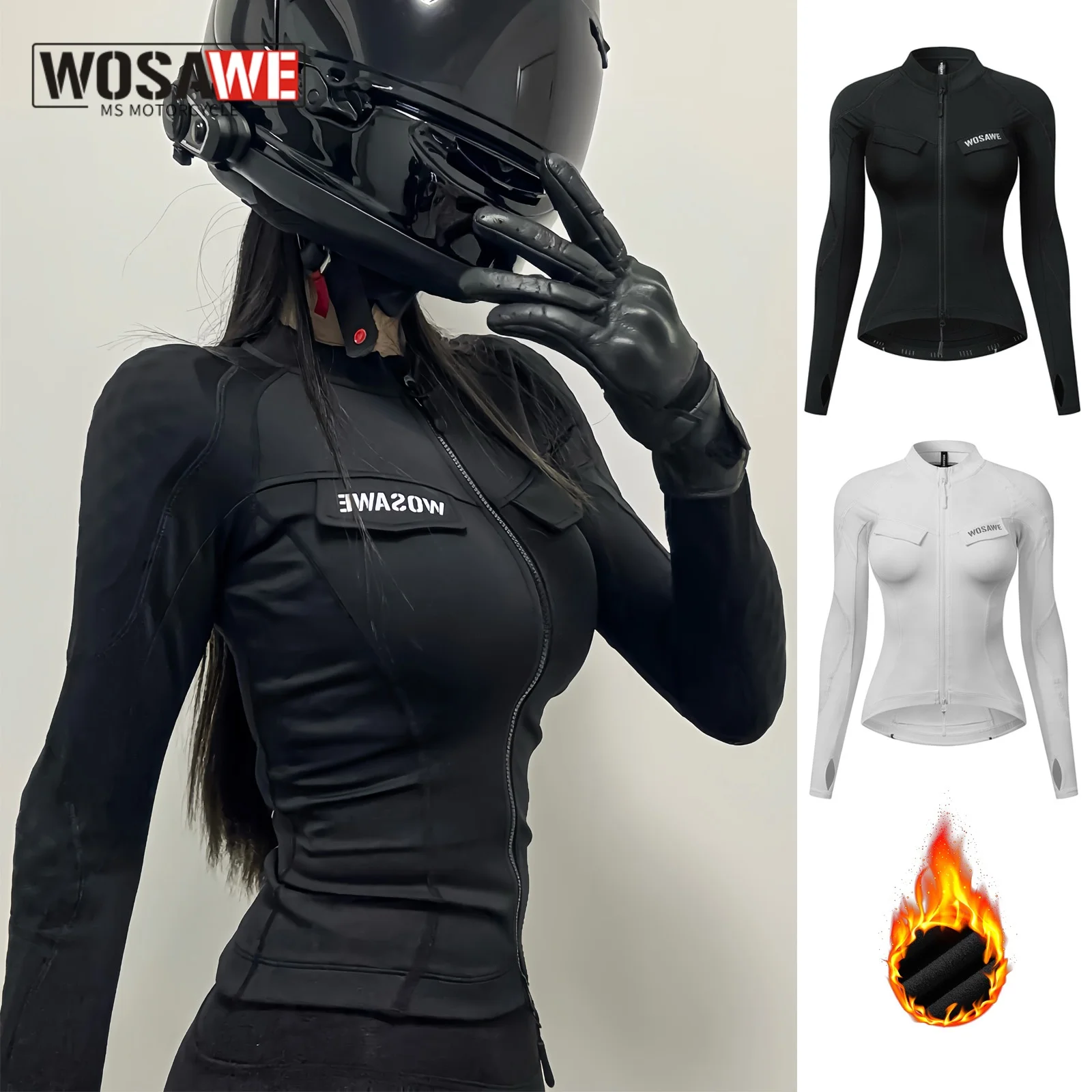 WOSAWE Women Winter Moto Jacket Windproof Four Seasons Warm Liner Riding Clothes Slim High-quality Motorcycle Jacket
WOSAWE Women Winter Moto Jacket Windproof Four Seasons Warm Liner Riding Clothes Slim High-quality Motorcycle Jacket