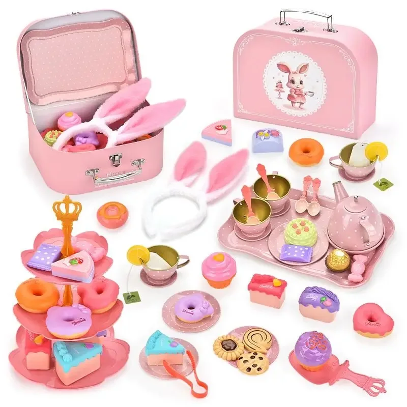 Kids Tea Party Play Set Pretend Play Tea Set for Boys Girls Afternoon Tea Interactive Parent-Child Toysimulated food
Kids Tea Party Play Set Pretend Play Tea Set for Boys Girls Afternoon Tea Interactive Parent-Child Toysimulated food
