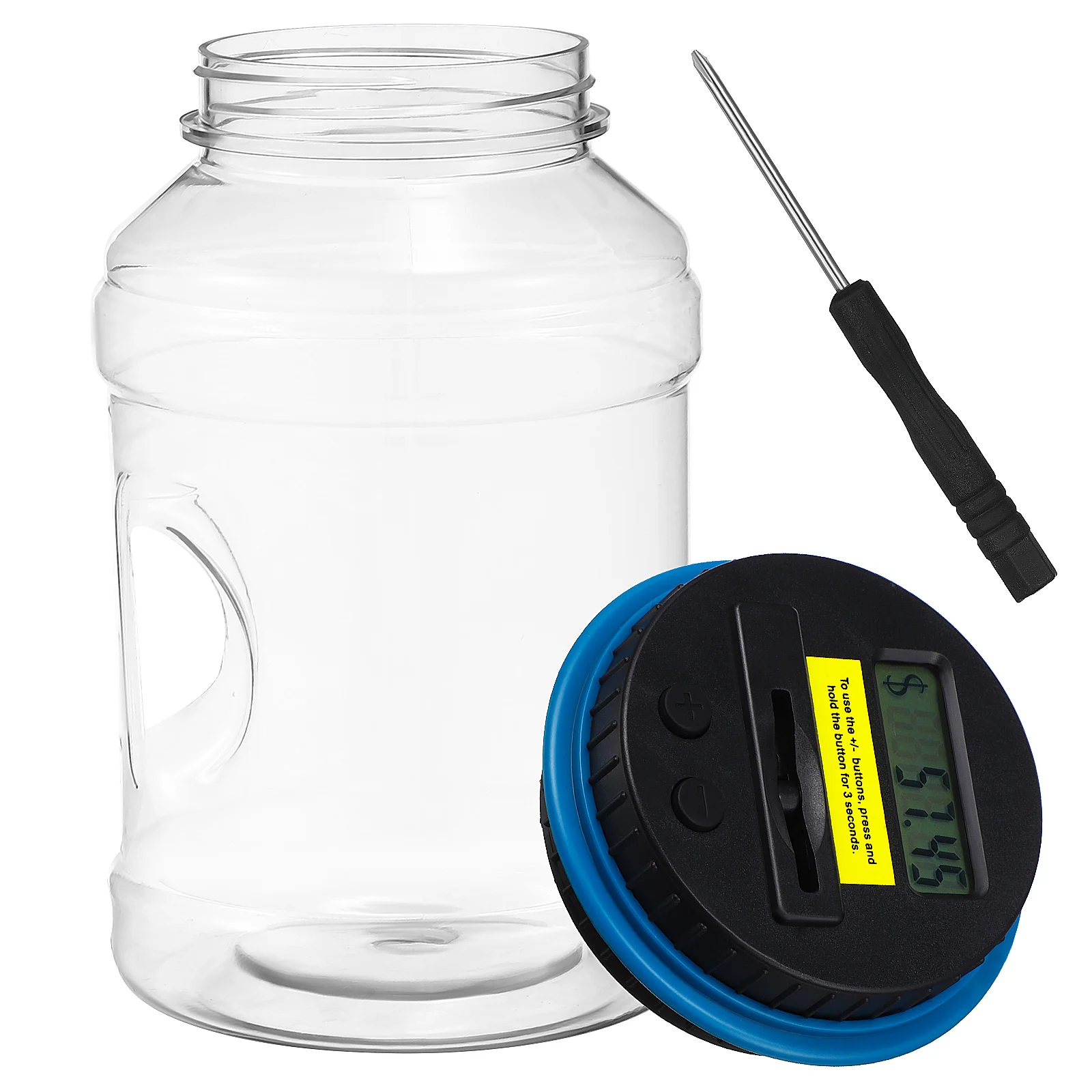 Digital Money Jar Piggy Bank Large Capacity Storage Container Change Jar for Adults Kids Counts Coins Displays Total Savings
Digital Money Jar Piggy Bank Large Capacity Storage Container Change Jar for Adults Kids Counts Coins Displays Total Savings