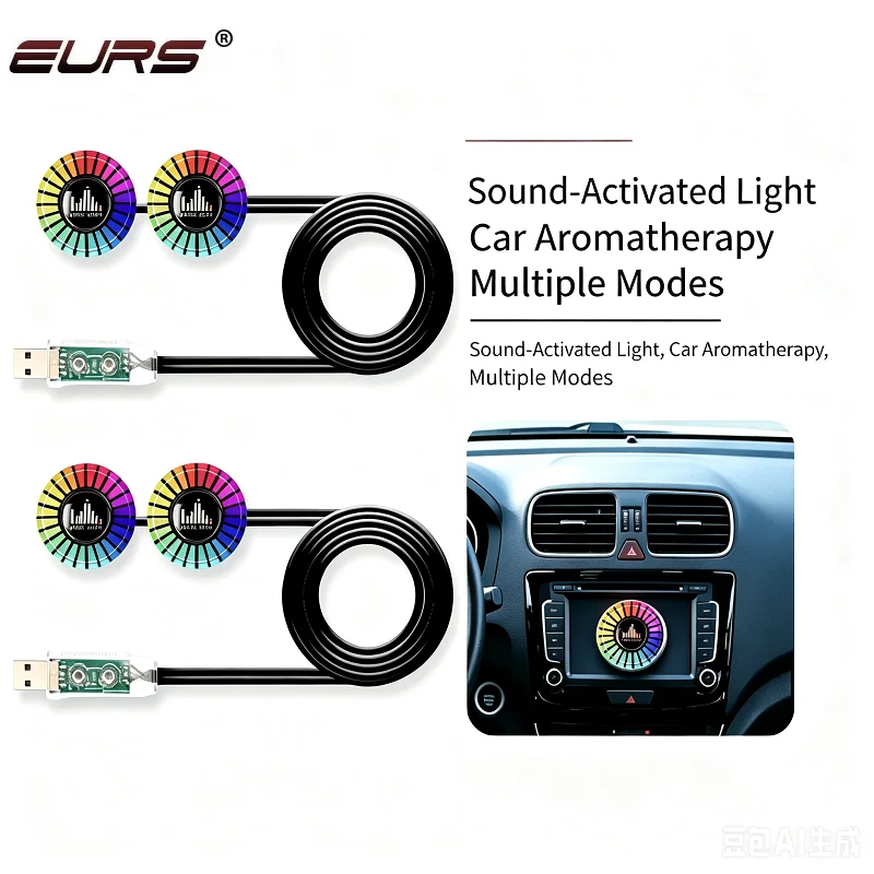 Car Music Rhythm Lamp Air Freshener RGB LED Sound App Control Music Atmosphere Light 256Colors Option Car Interior Ambient Lamps
Car Music Rhythm Lamp Air Freshener RGB LED Sound App Control Music Atmosphere Light 256Colors Option Car Interior Ambient Lamps