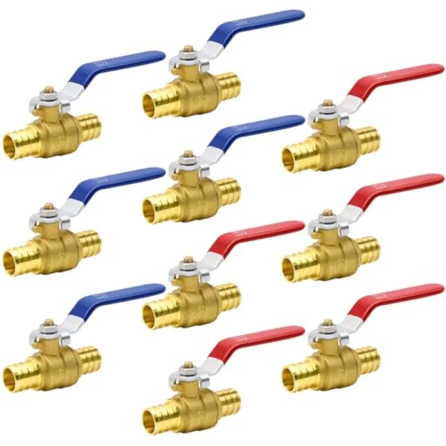 10pcs PEX Ball Valves 3/4 PEX Brass Full Port Shut Off Ball Valve for Residential Plumbing Systems Full Port Shut-off Ball Valv
10pcs PEX Ball Valves 3/4 PEX Brass Full Port Shut Off Ball Valve for Residential Plumbing Systems Full Port Shut-off Ball Valv