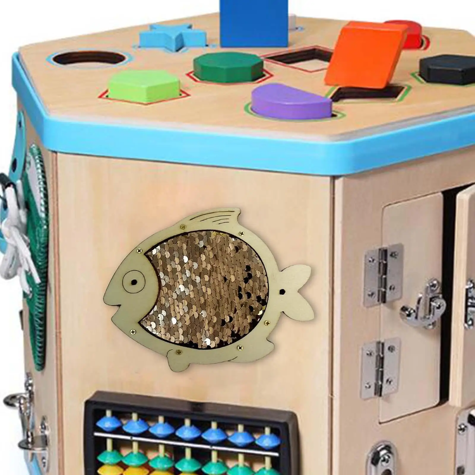 Wooden Montessori Busy Board Accessories Basic Life Skills Learning Cognitive Educational Toy for Kids Ideal for Trip
Wooden Montessori Busy Board Accessories Basic Life Skills Learning Cognitive Educational Toy for Kids Ideal for Trip