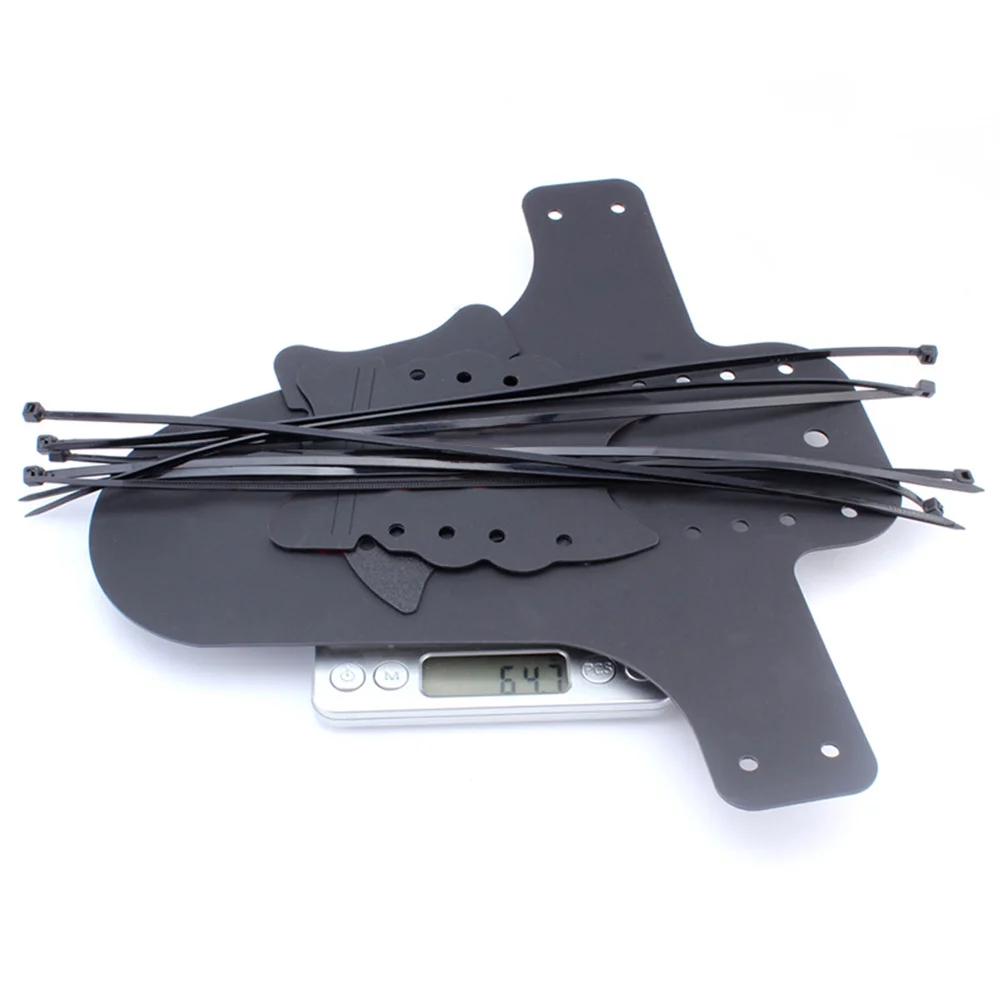 Front Rear Mud Guards For Mountain Bike Road Cycling Red Adjustable Fender Set Wide Coverage Protection Easy Install No