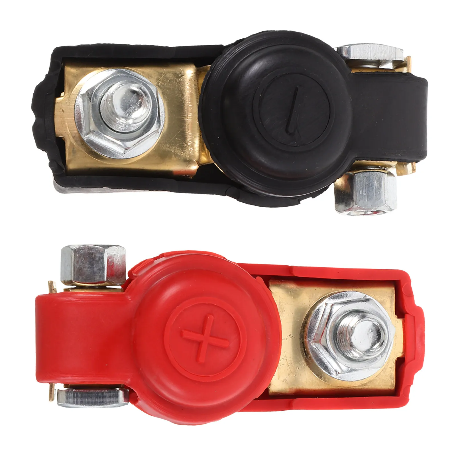 1Pair Car Battery Terminal Connectors Copper Clamp Set Positive Negative Poles Universal Battery Terminal Clips Secure Fastening
1Pair Car Battery Terminal Connectors Copper Clamp Set Positive Negative Poles Universal Battery Terminal Clips Secure Fastening
